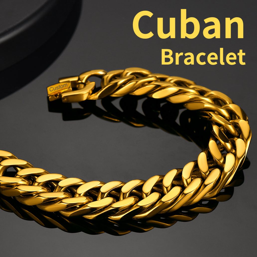 Heavy Cuban Link Bracelet 12mm for Men​
