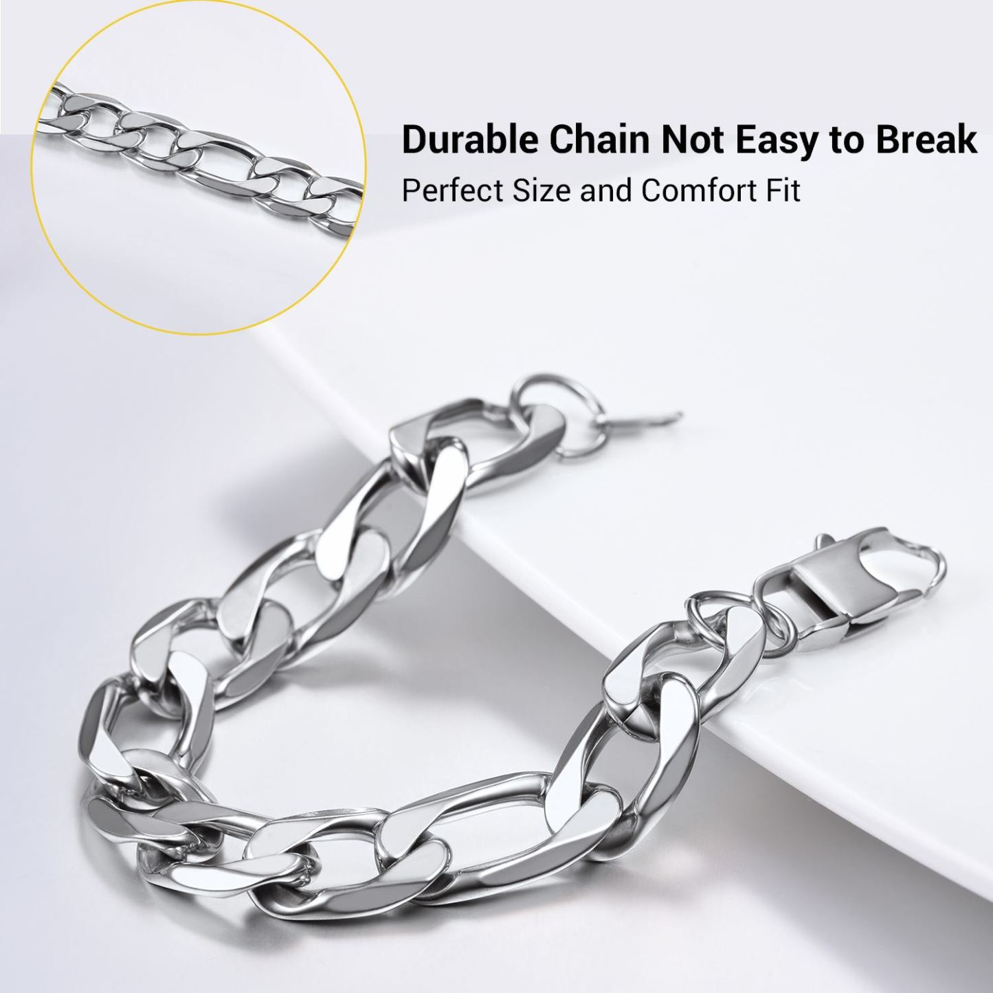 not easy to break, strong stainless steel links