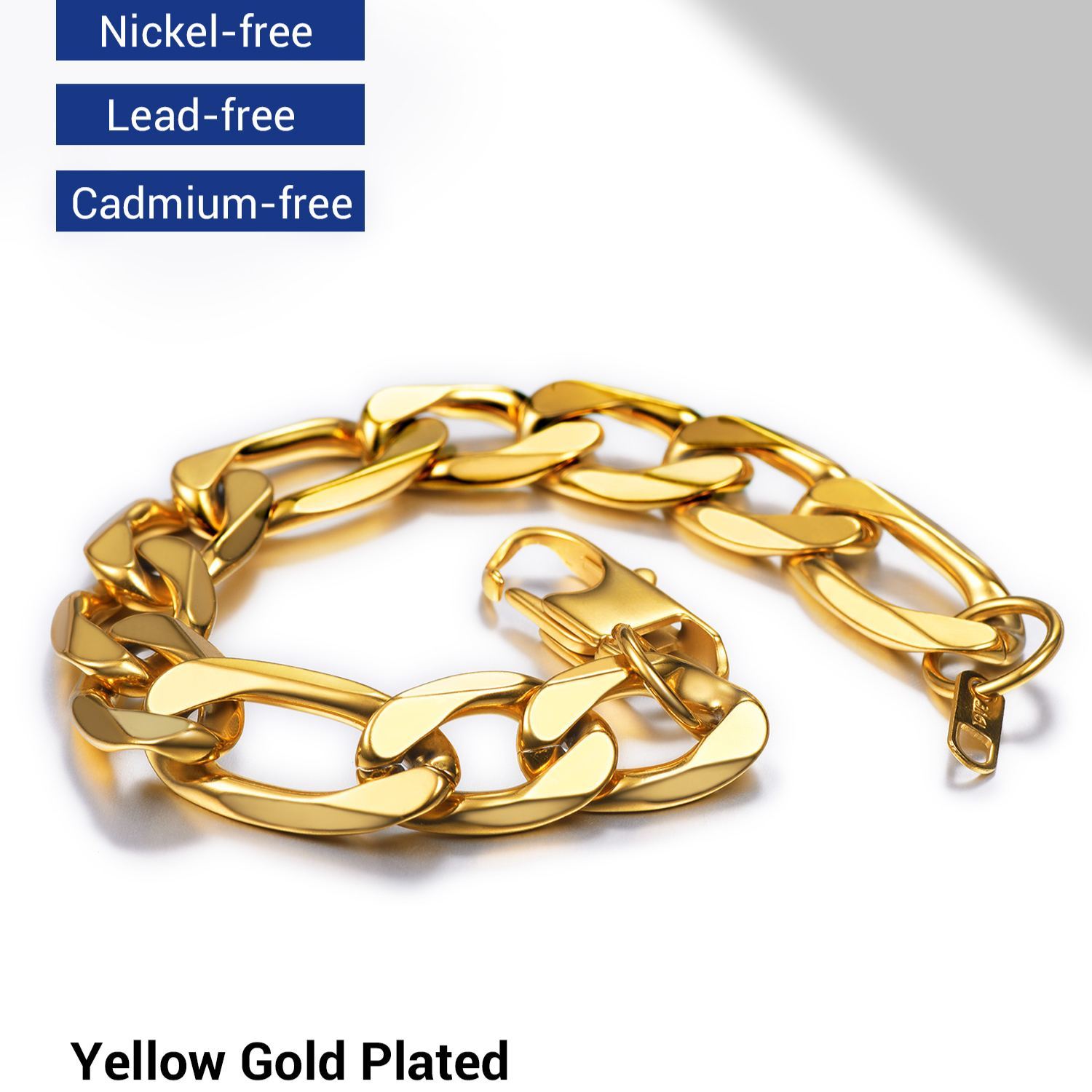 Durable figaro chain bracelet for men,