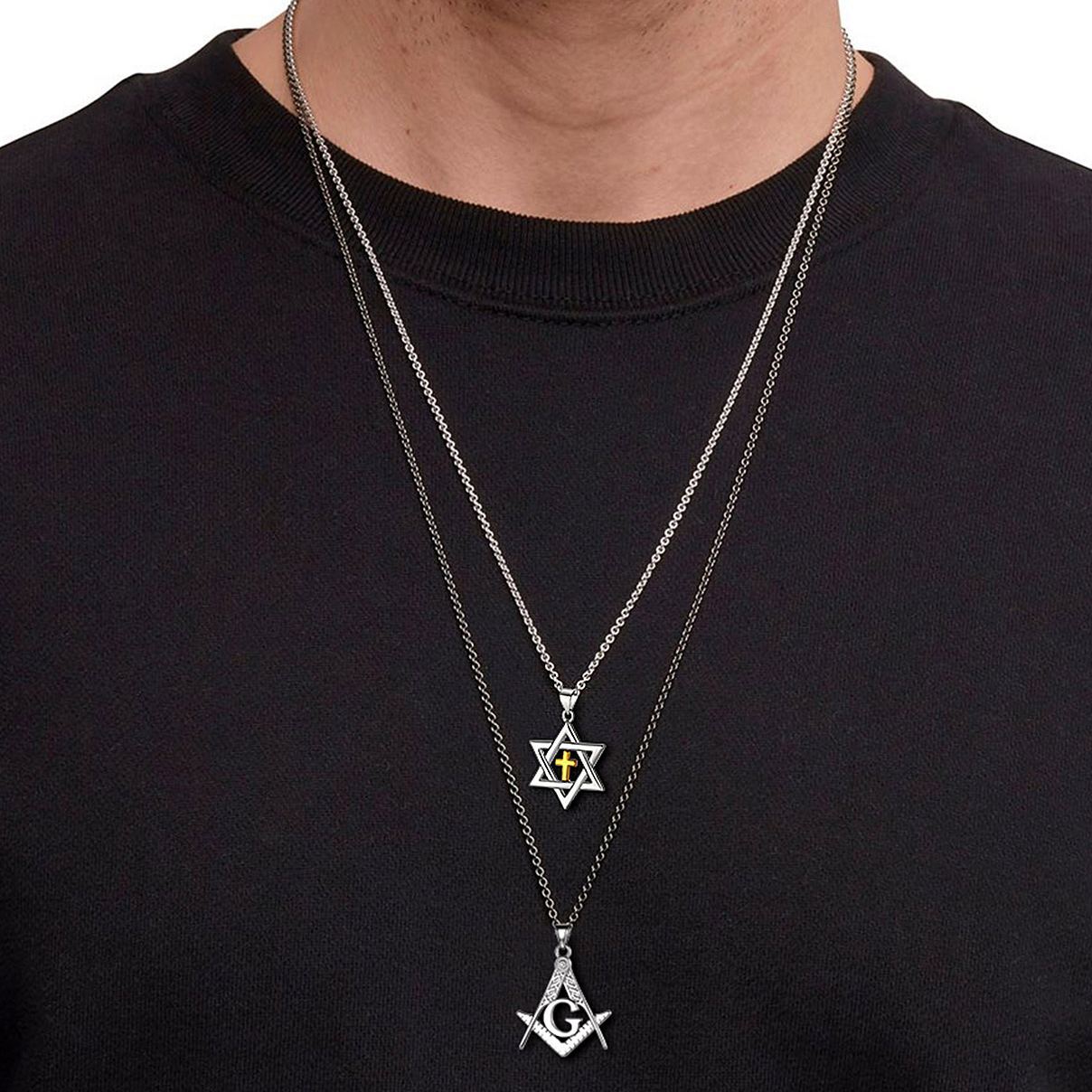 Star of David Cross Pendant Jewelry