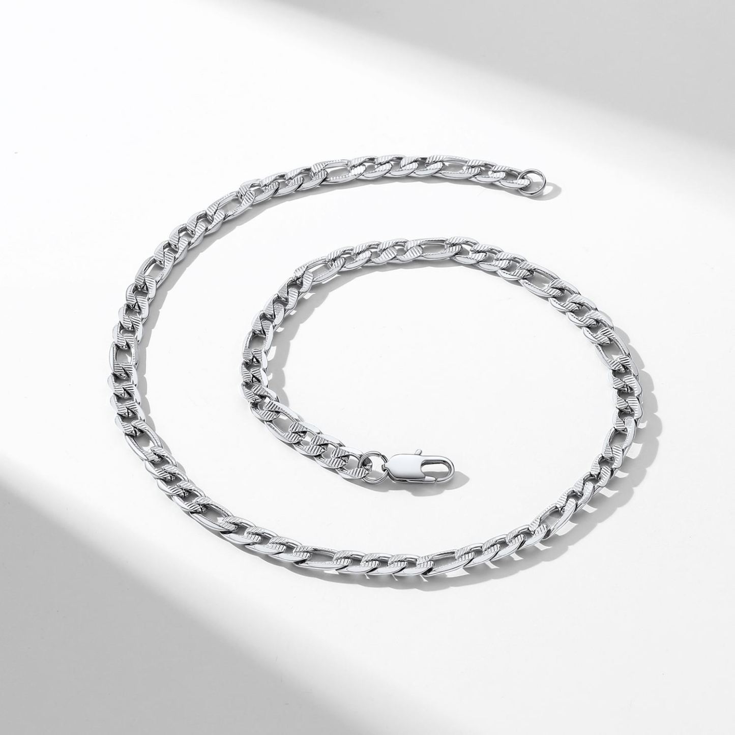 24" Figaro Chain Necklace For Men
