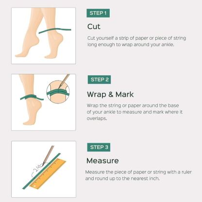 How to measure Simple Thin Oval and Round Bead Ball Chain Anklet at home