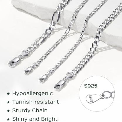 Sterling Silver Round Bead Chain Anklets