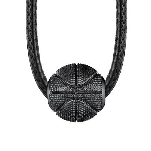 Stainless Steel Basketball Necklace