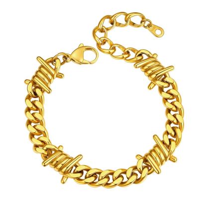 Barbed Wire Bracelet Gothic Punk Chain
