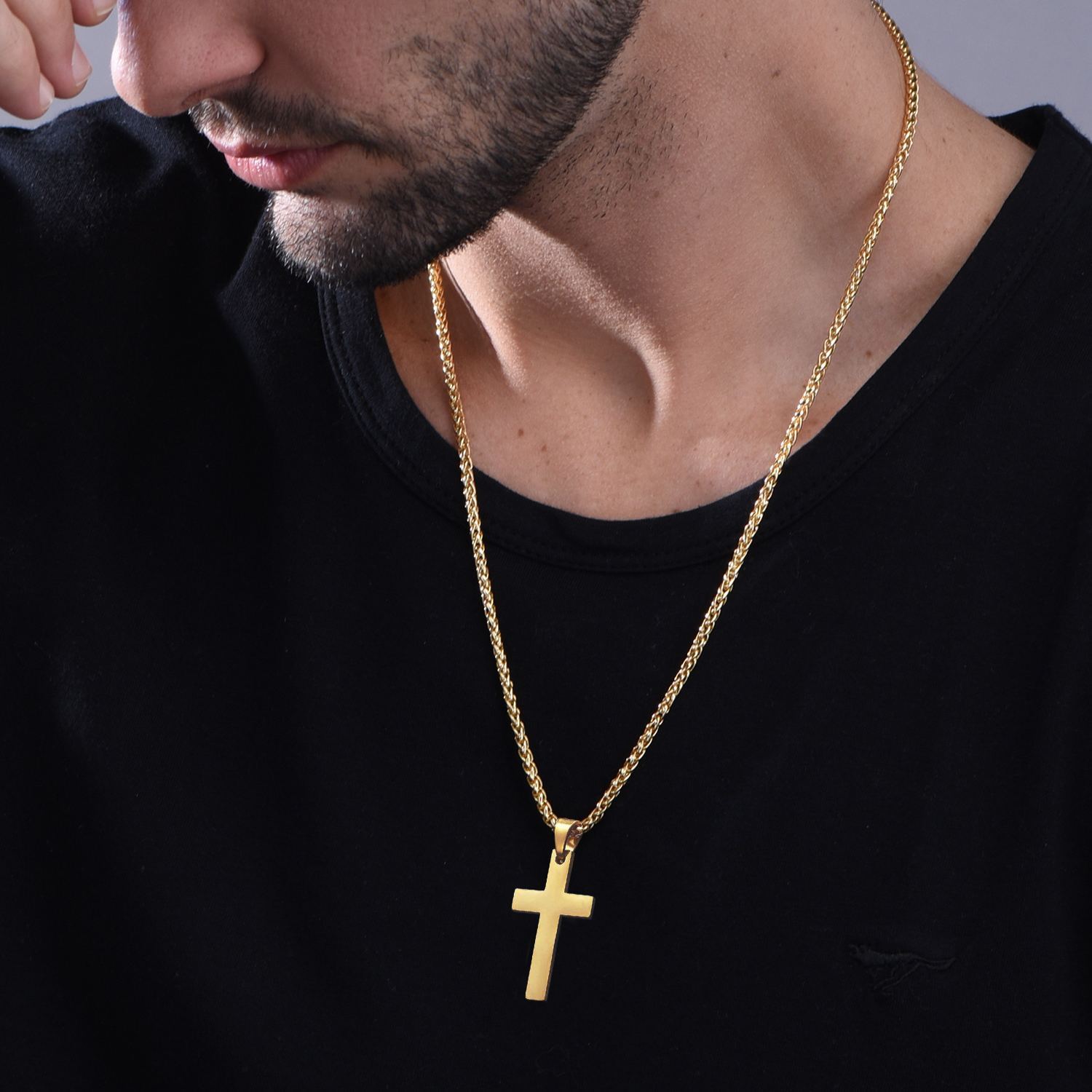 Classic Cross Necklace for Men Women