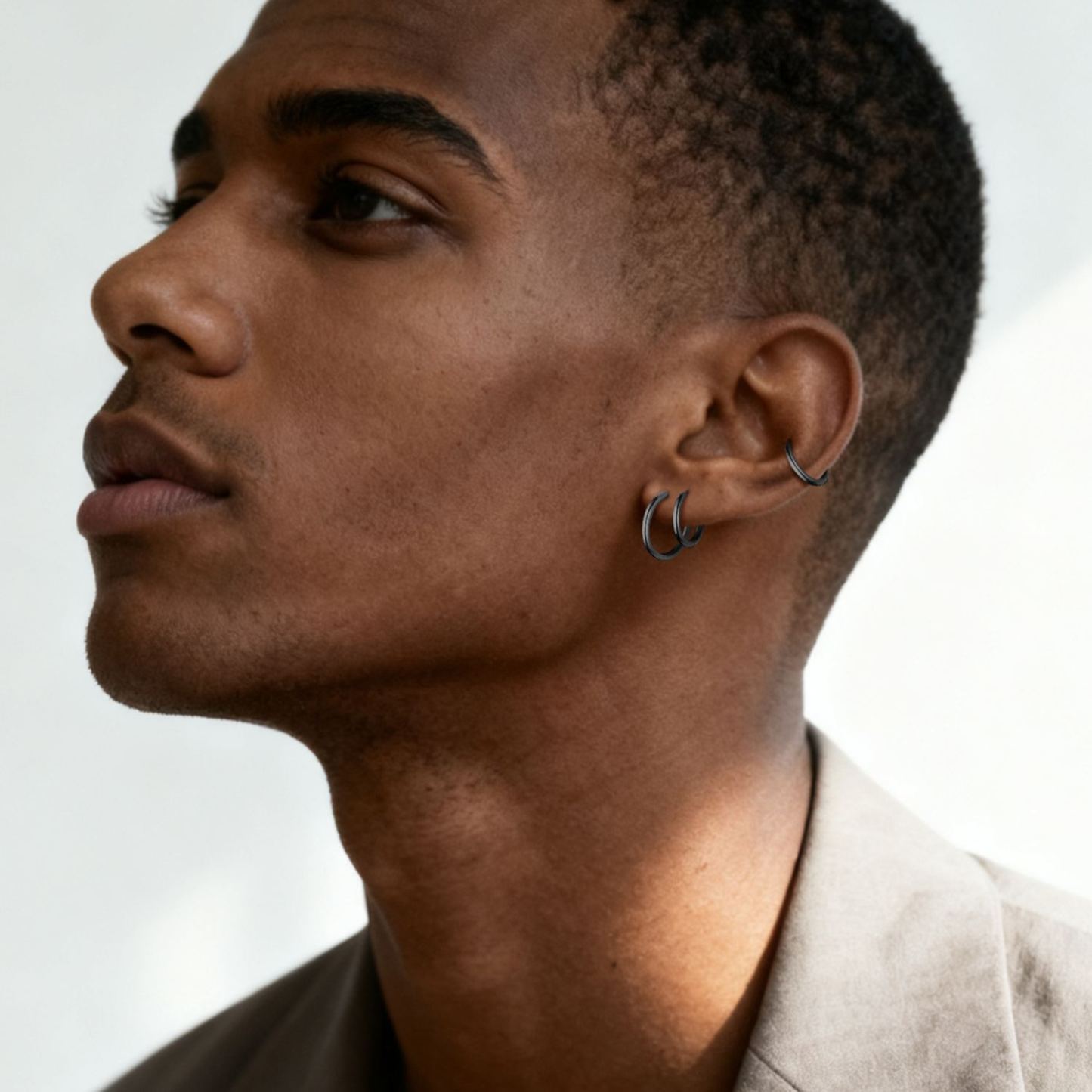 Small Huggie Hoop Earrings for Men Women