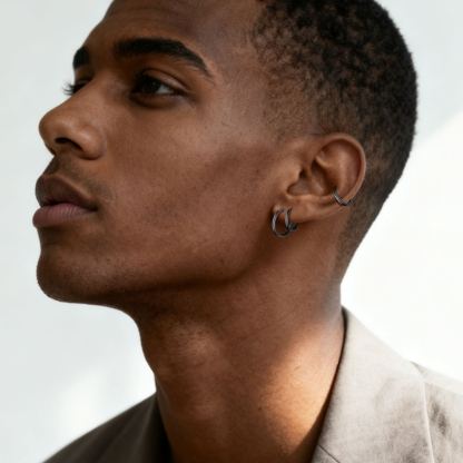 Small Huggie Hoop Earrings for Men Women