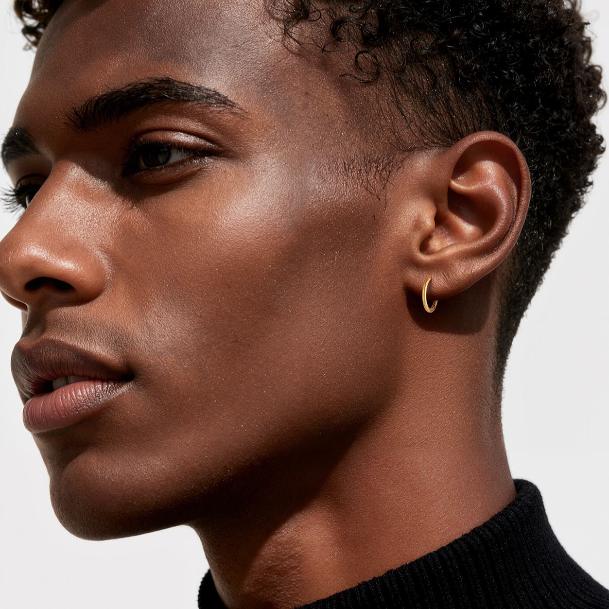 Small Huggie Hoop Earrings for Men Women