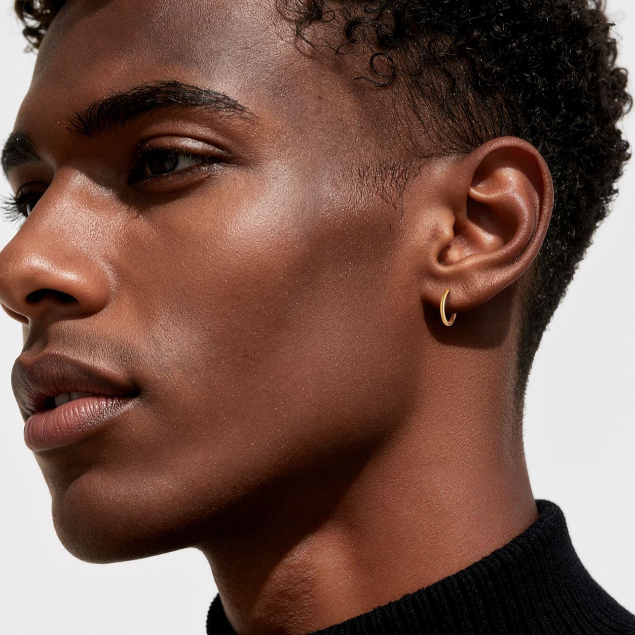 Small Huggie Hoop Earrings for Men Women