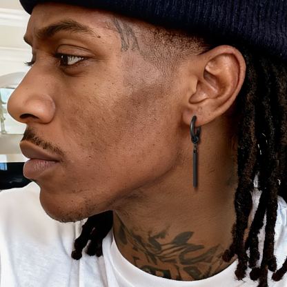 Punk Long Bar Dangle Drop Earrings For Men Women
