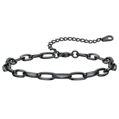 Paperclip Chain Anklet Bracelet for Women, 2/3/6mm Width Summer Beach Jewelry