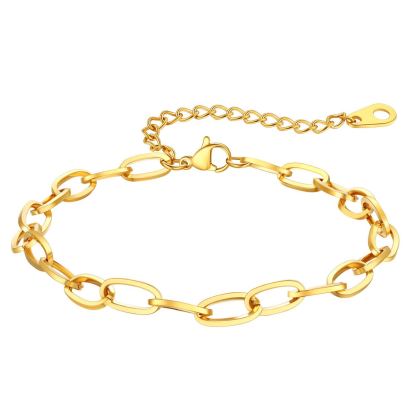 Paperclip Chain Anklet Bracelet for Women, 2/3/6mm Width Summer Beach Jewelry