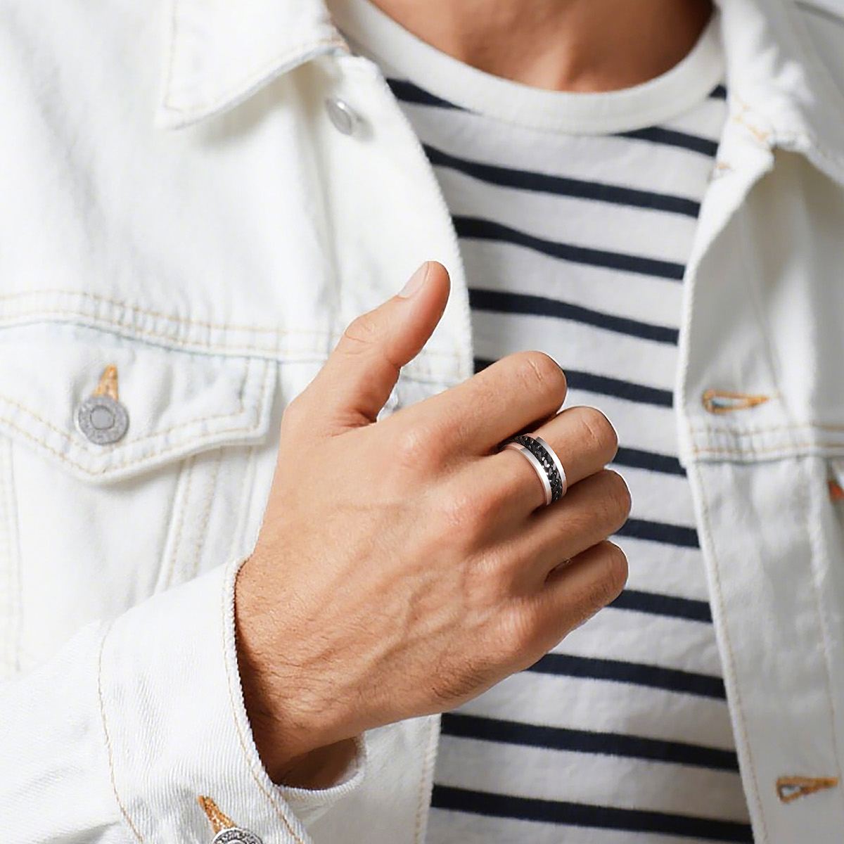 Rotating-Stainless-Steel-Chain-Link-Ring---Dad-Gift