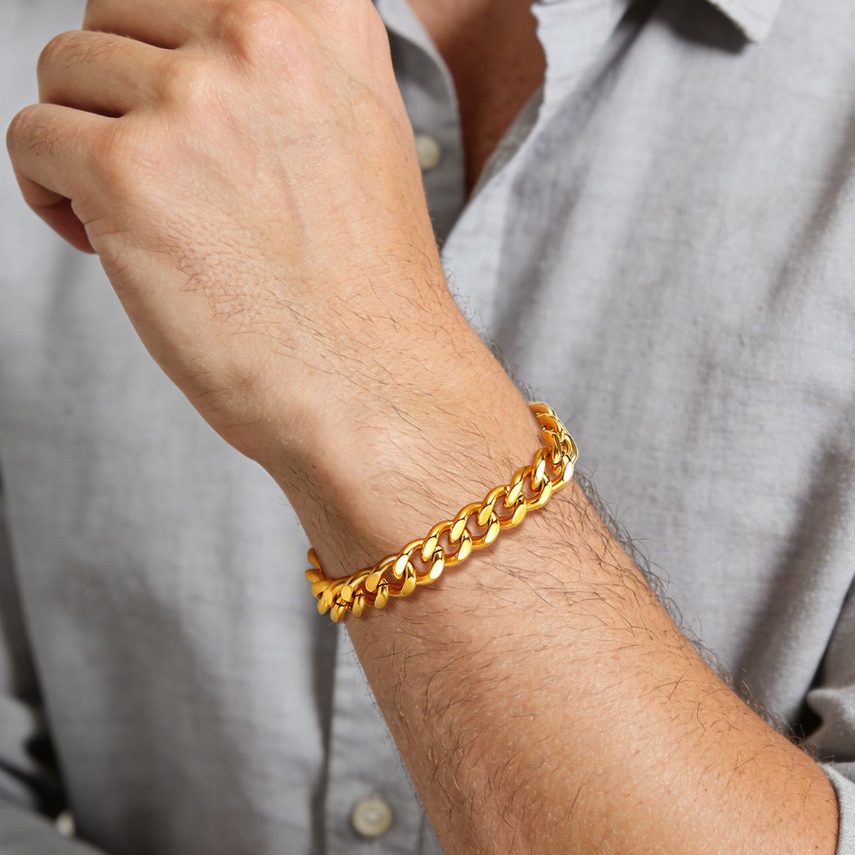 Men’s Thick Cuban Chain Bracelet | 5/7/9/12mm Widths