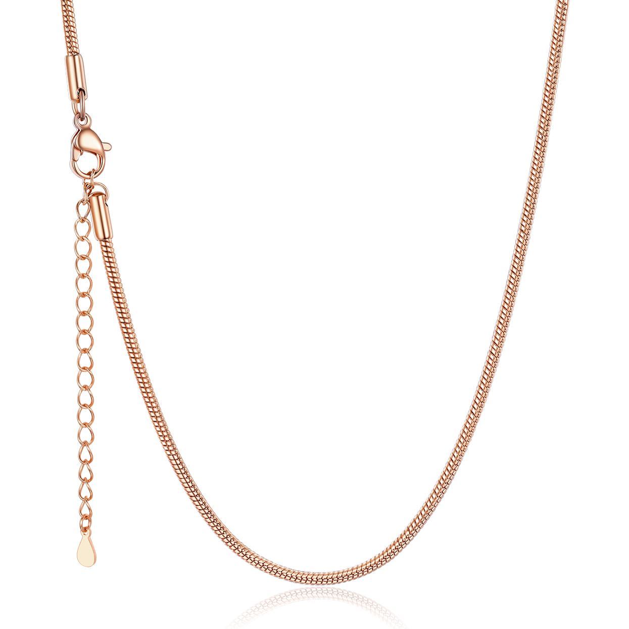 Snake Chain Necklace 2mm Thin Links for Women Men