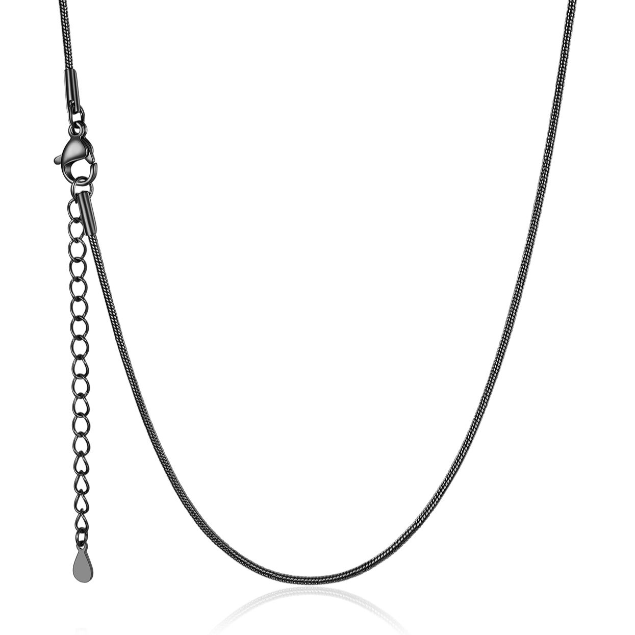 1-2mm Stainless Steel Snake Chain Necklace
