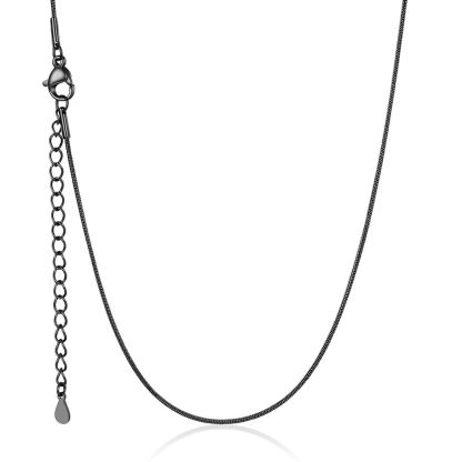 1-2mm Stainless Steel Snake Chain Necklace