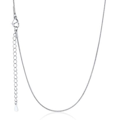 1-2mm Stainless Steel Snake Chain Necklace