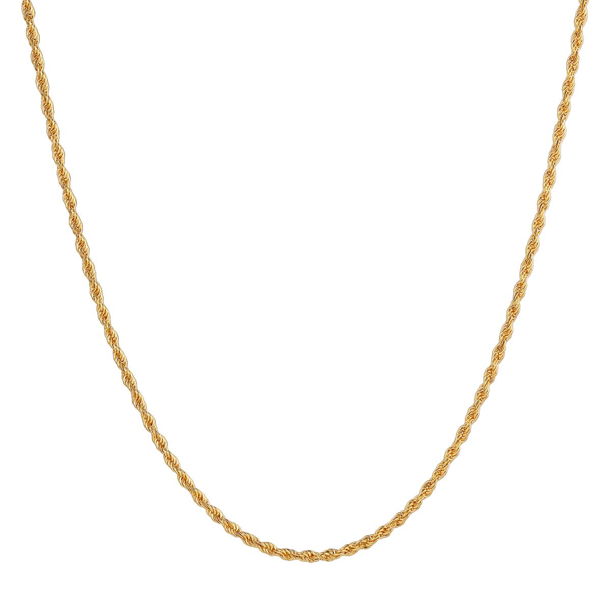 1.5mm-3mm Stainless Steel Rope Chain Necklace For Men
