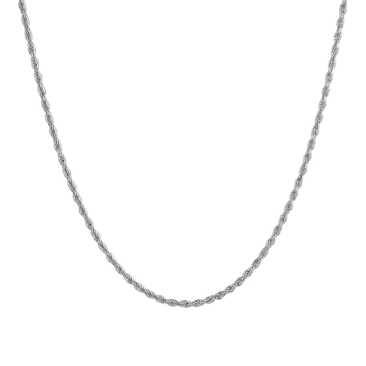 1.5mm-3mm Stainless Steel Rope Chain Necklace For Men