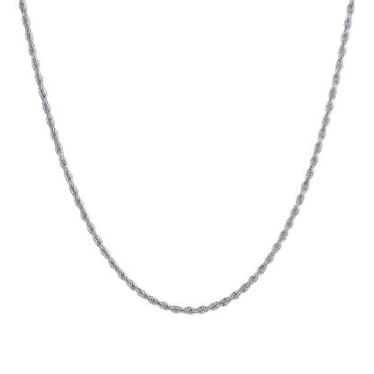 1.5mm-3mm Stainless Steel Rope Chain Necklace For Men
