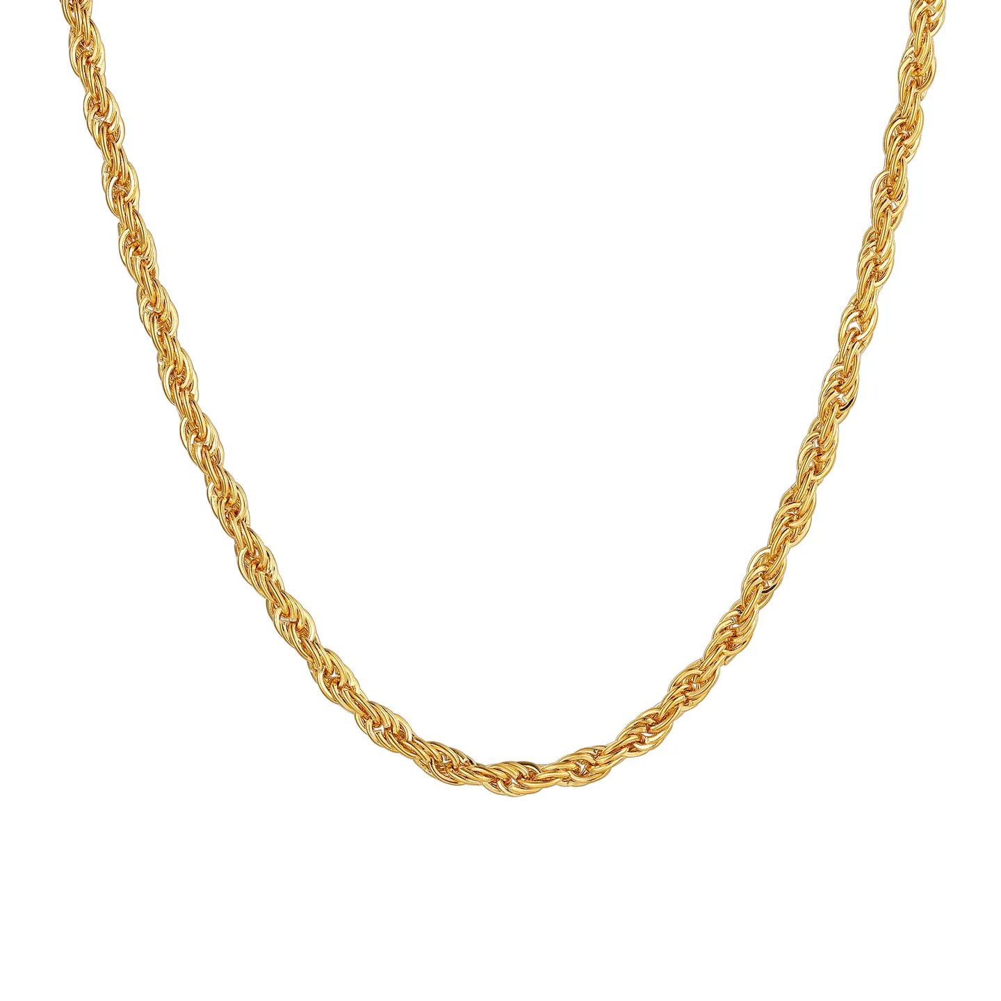 1.5mm-3mm Stainless Steel Rope Chain Necklace For Men