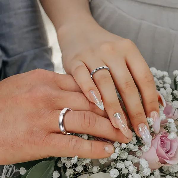 2mm-8mm Polished Stainless Steel Ring For Men