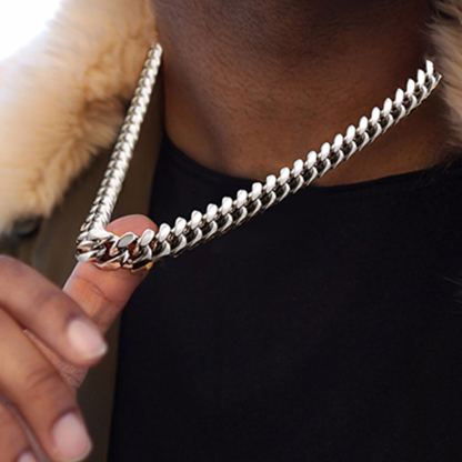 Miami Cuban Link Chain Necklace 4.8/6/10/14MM Chain for Men