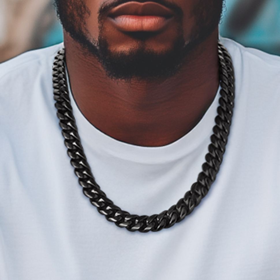 Miami Cuban Link Chain Necklace 4.8/6/10/14MM Chain for Men