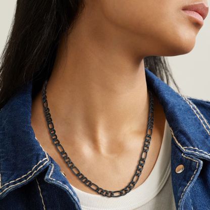 3mm/5mm Stainless Steel Figaro Chain Necklace For Men For Women