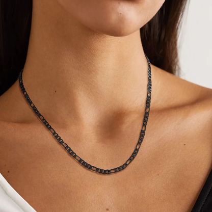 5mm Stainless Steel Figaro Chain Necklace For Men For Women