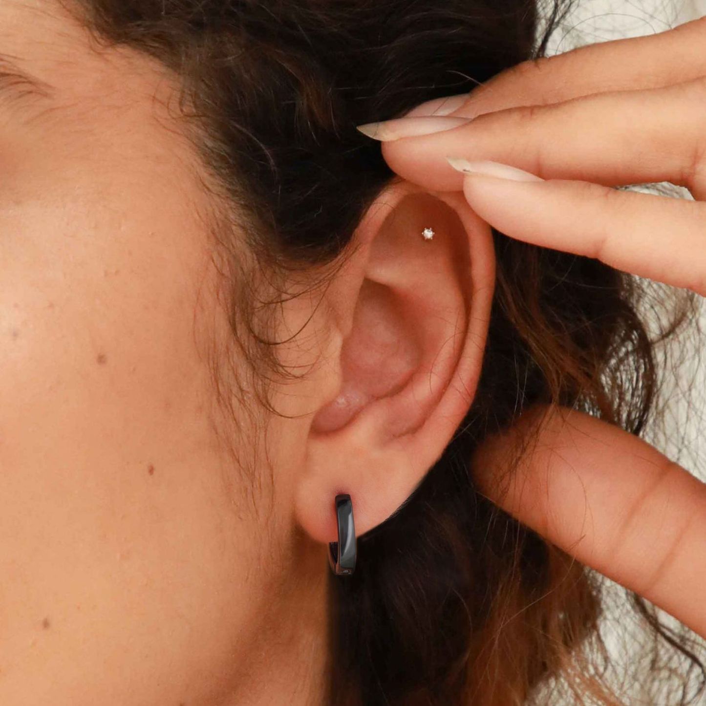 Classic Minimalist Sterlin Silver Huggie Earrings  for Women For Men