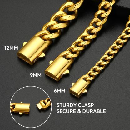 Stainless Steel Cuban Link Chain Bracelet 6/9/12mm For Men 