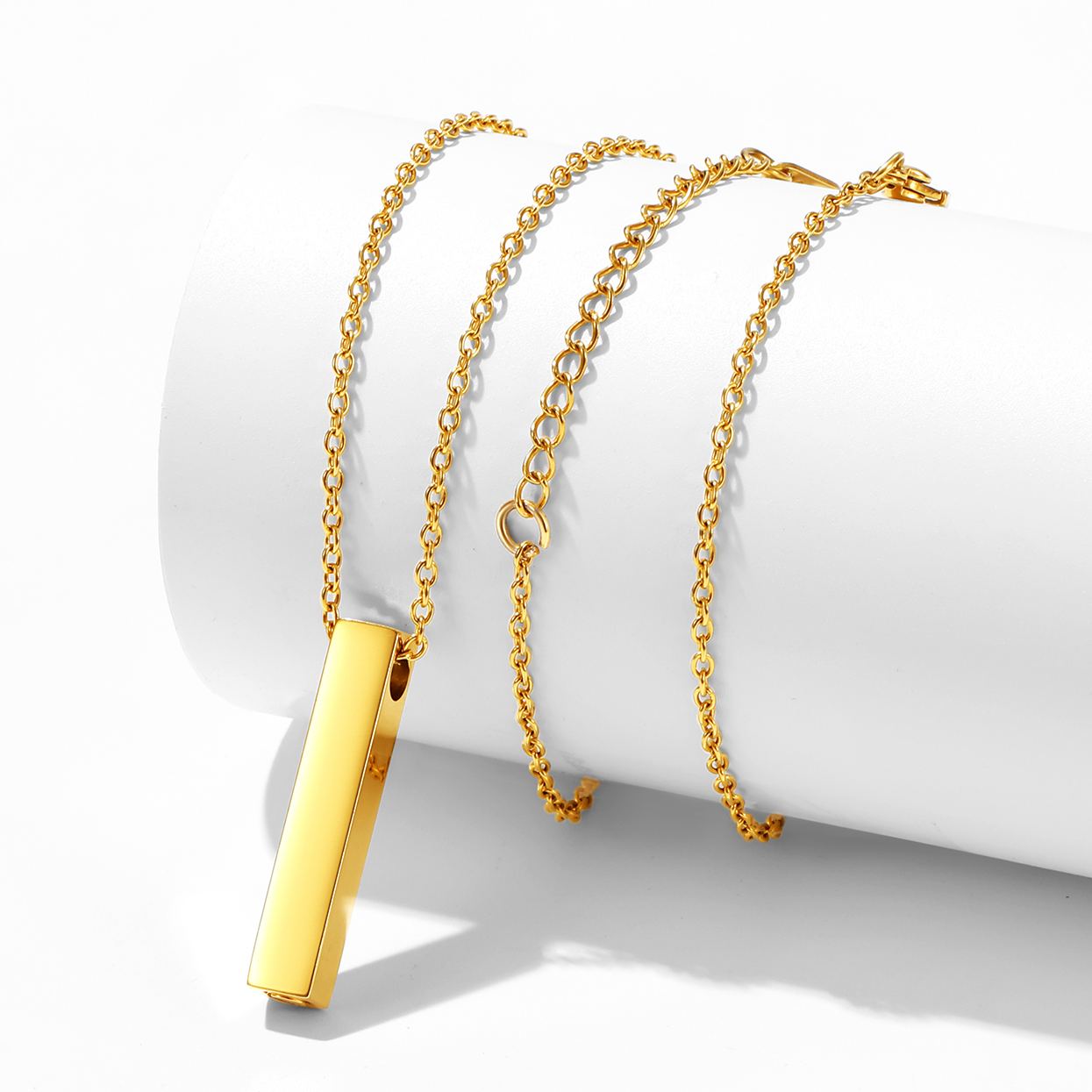 Custom Cremation Necklace Stainless Steel Pendant For Men