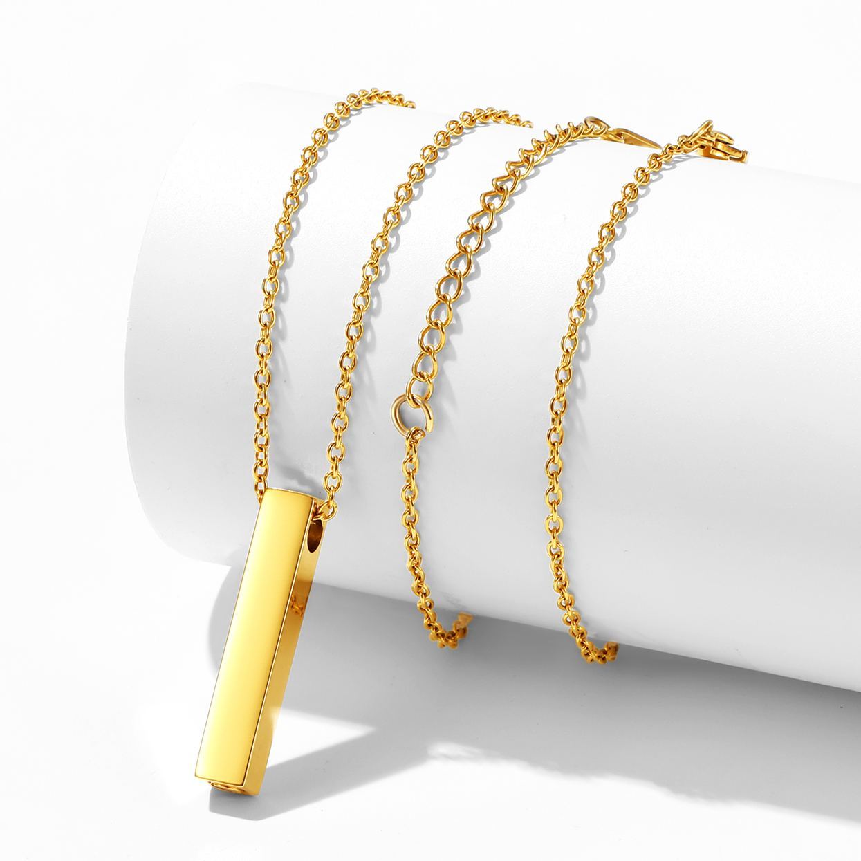 Custom Cremation Necklace Stainless Steel Pendant For Men