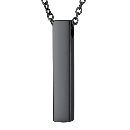 Custom Cremation Necklace Stainless Steel Pendant For Men