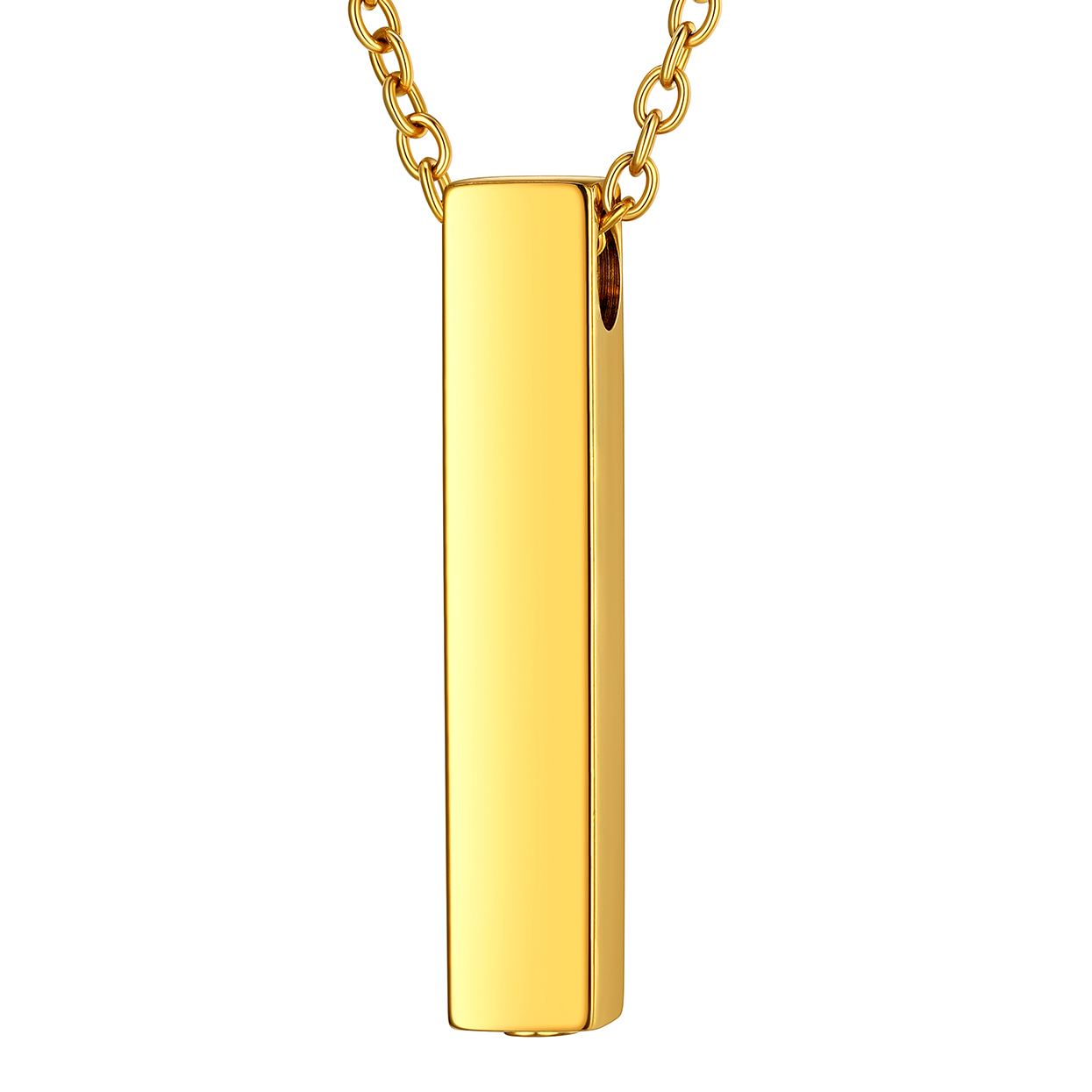 Custom Cremation Necklace Stainless Steel Pendant For Men