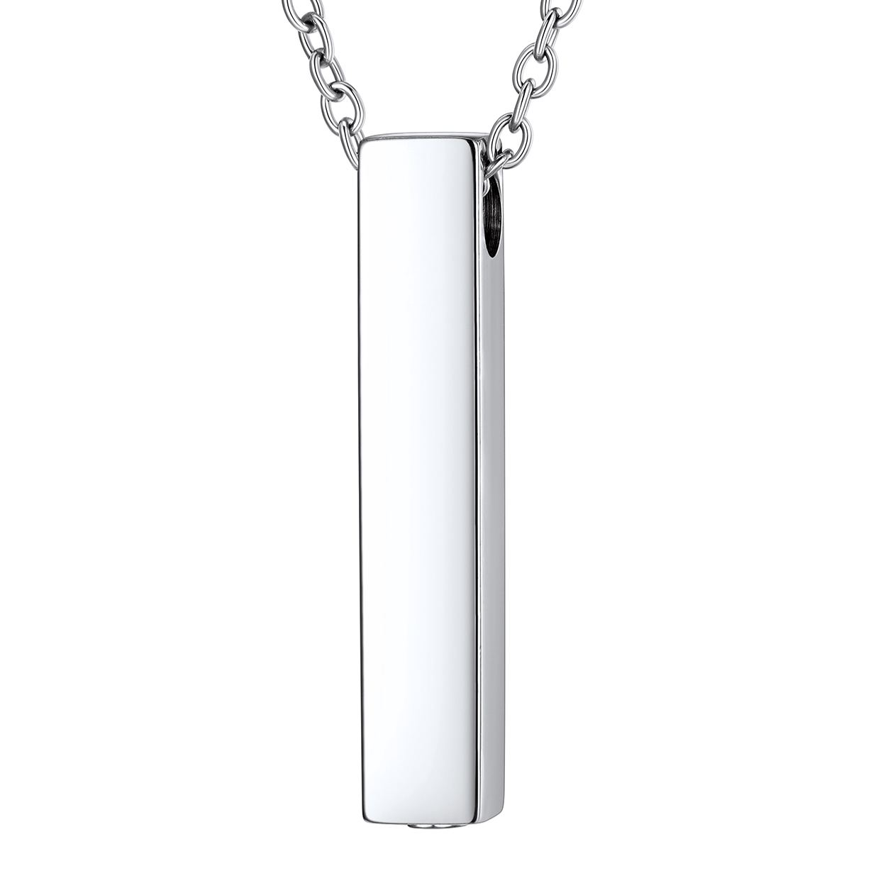 Custom Cremation Necklace Stainless Steel Pendant For Men