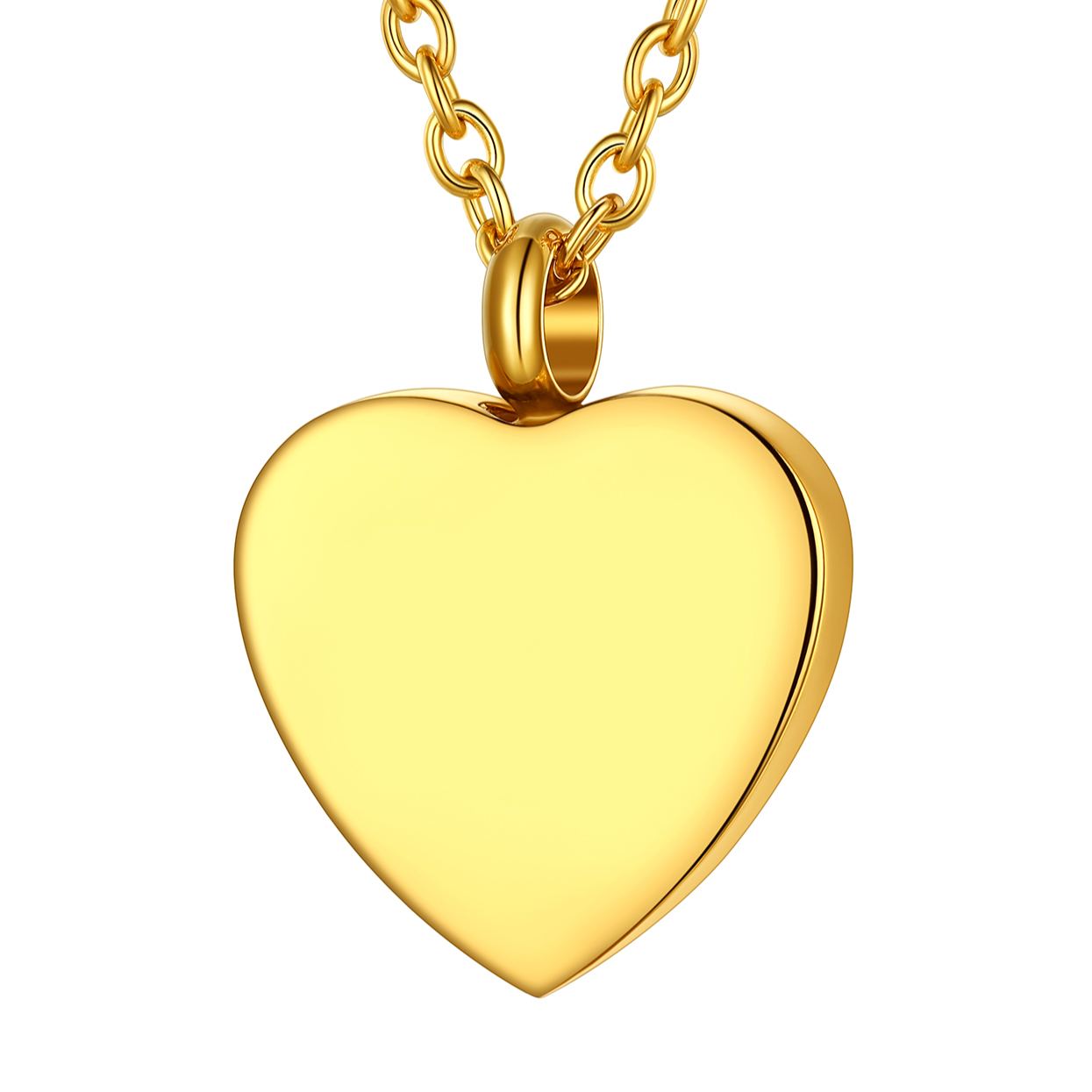 Heart Cremation Urn Ashes Stainless Steel  Necklace For Women
