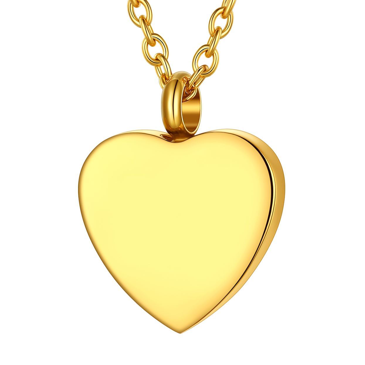 Heart Cremation Urn Ashes Stainless Steel  Necklace For Women