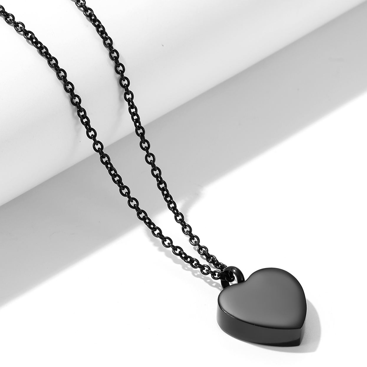 Heart Cremation Urn Ashes Stainless Steel  Necklace For Women