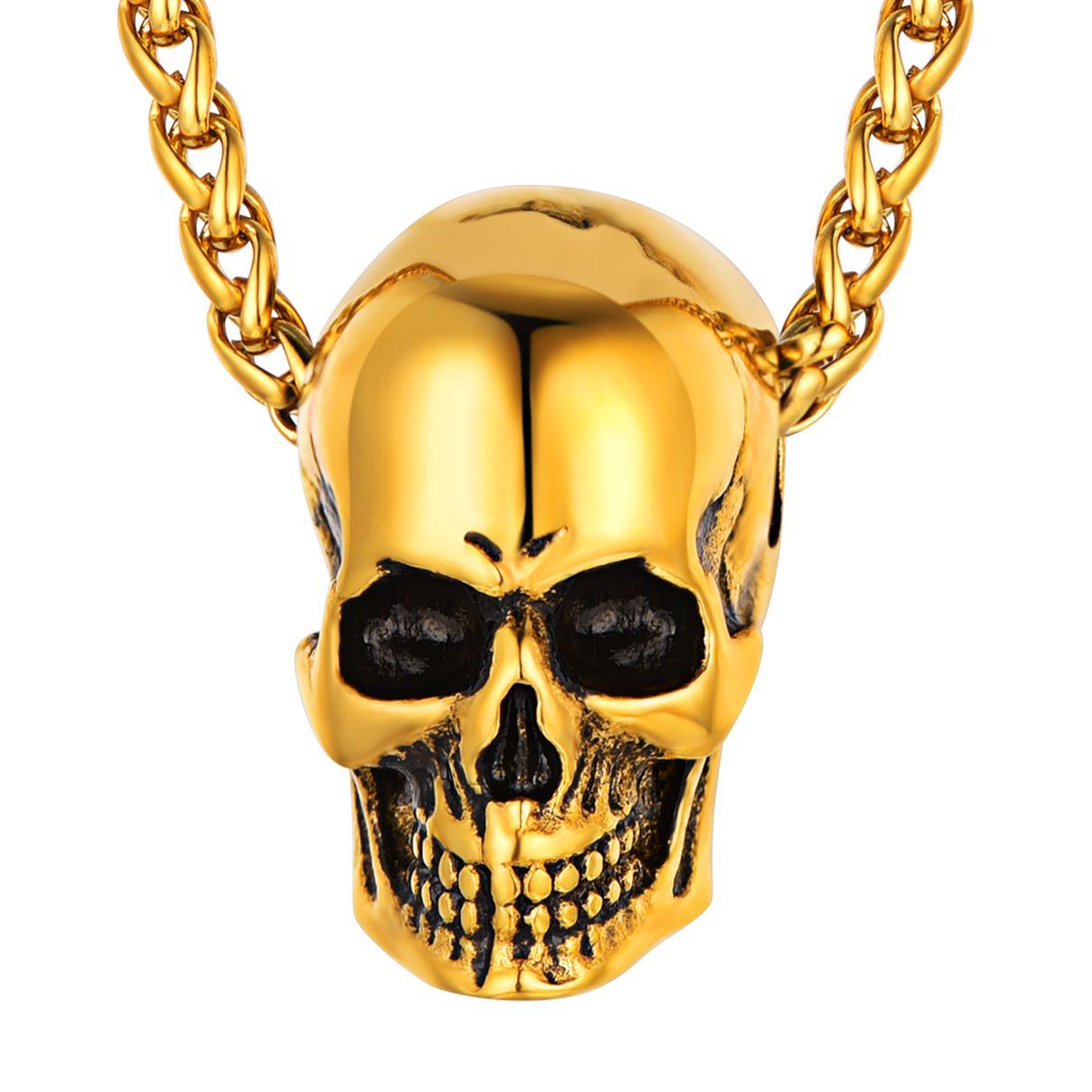 Gothic Punk  Skull Pendant Necklace for Men&Women