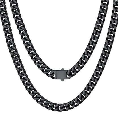 5mm-9mm Stainless Steel Cuban Link Chain for Men