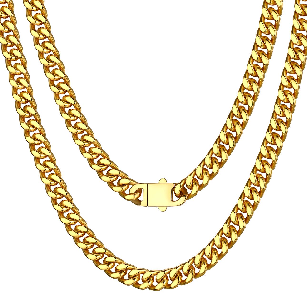 5mm-9mm Stainless Steel Cuban Link Chain for Men