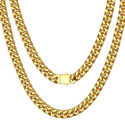 5mm-9mm Stainless Steel Cuban Link Chain for Men