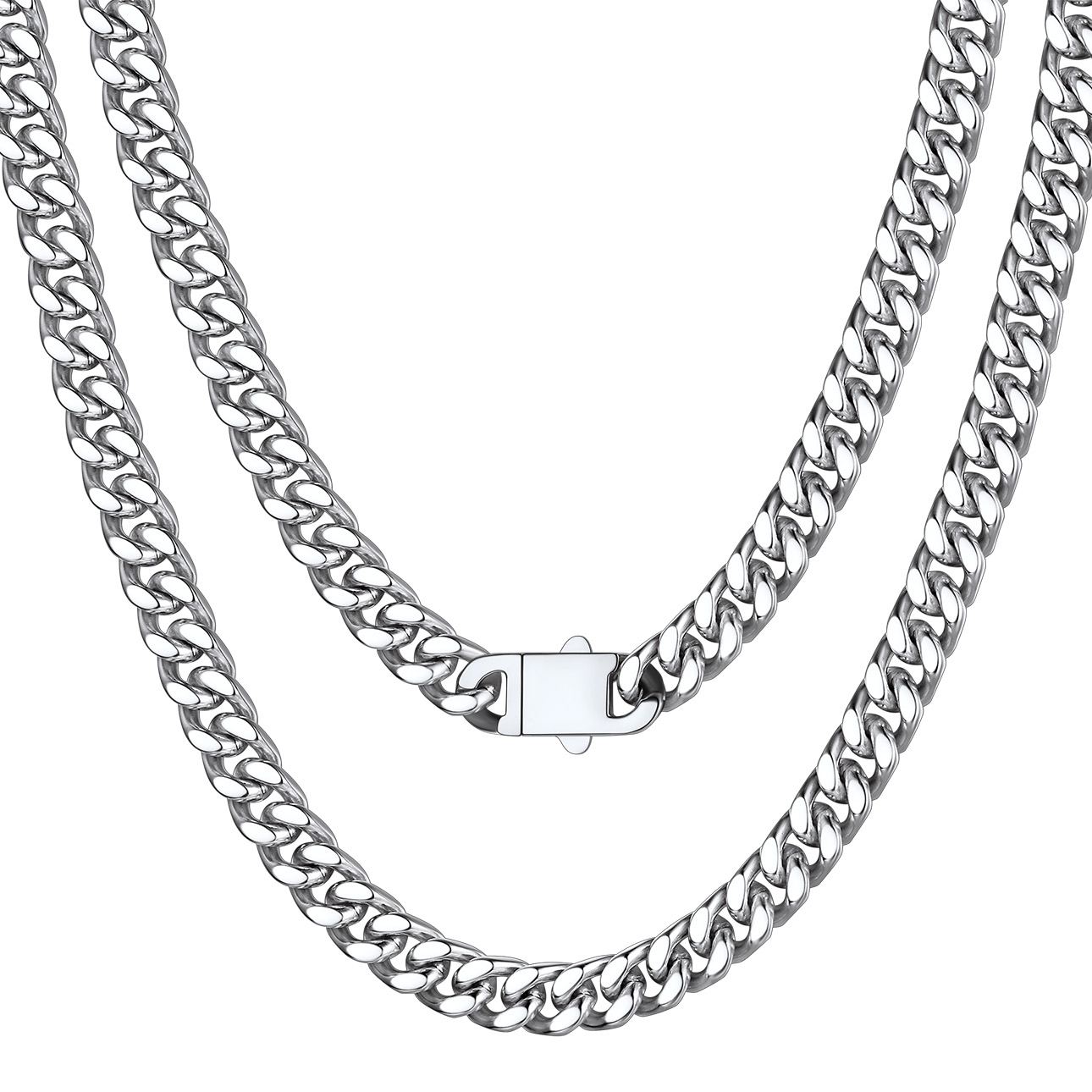 5mm-9mm Stainless Steel Cuban Link Chain for Men