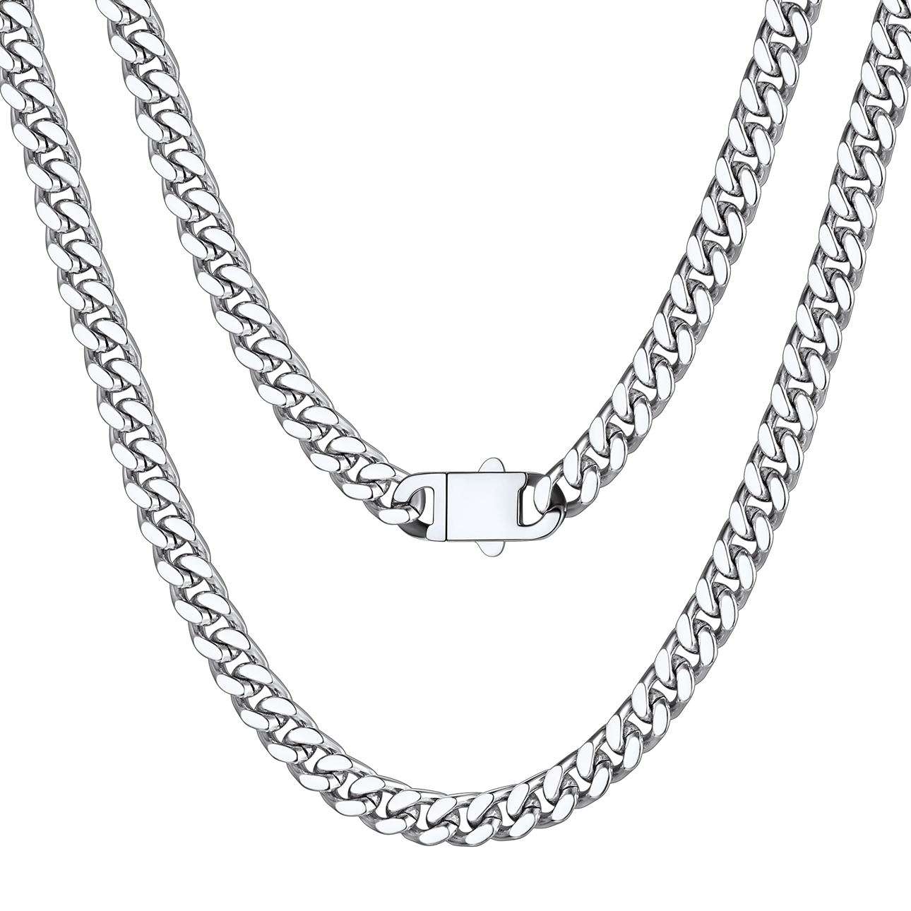 5mm-9mm Stainless Steel Cuban Link Chain for Men