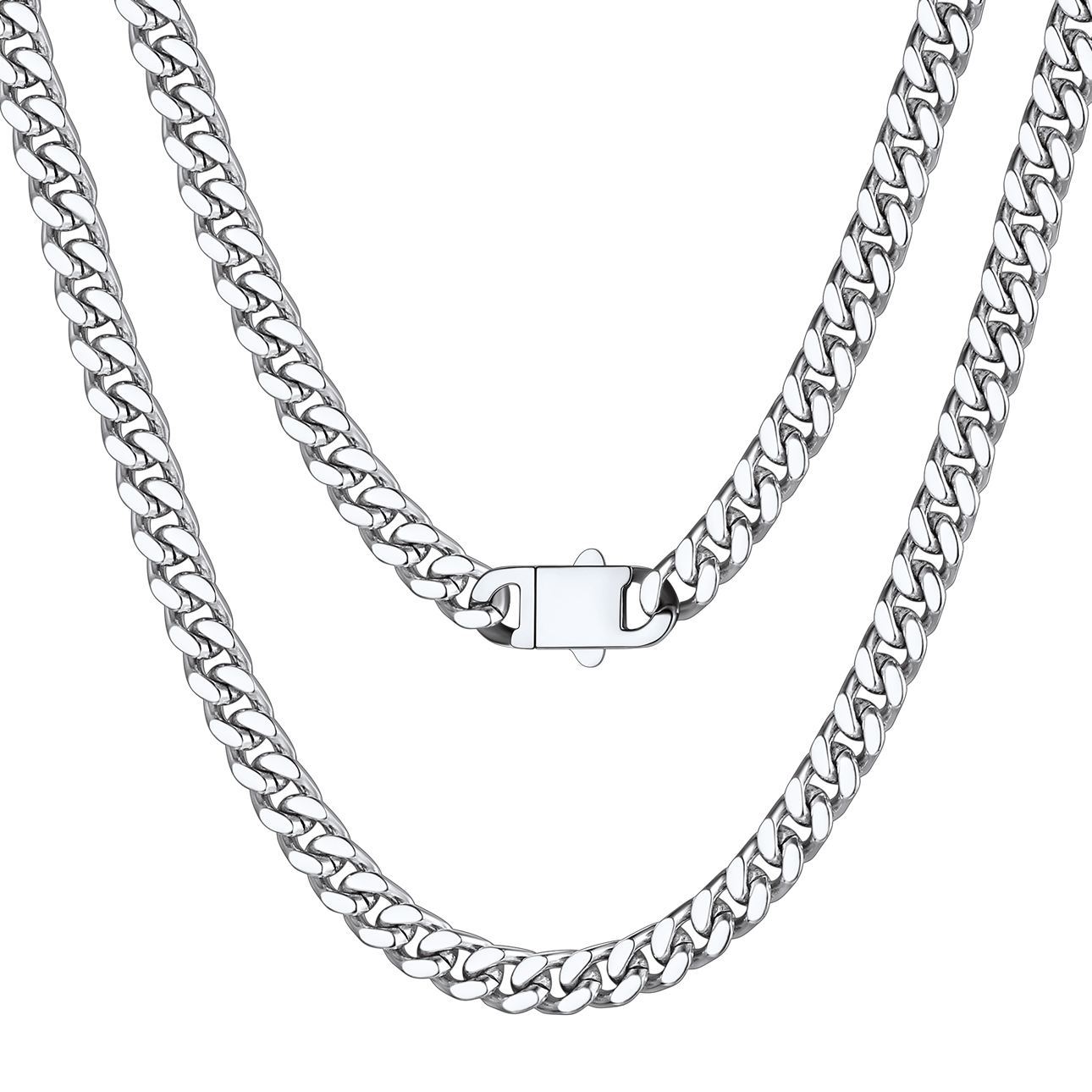 5mm-9mm Stainless Steel Cuban Link Chain for Men
