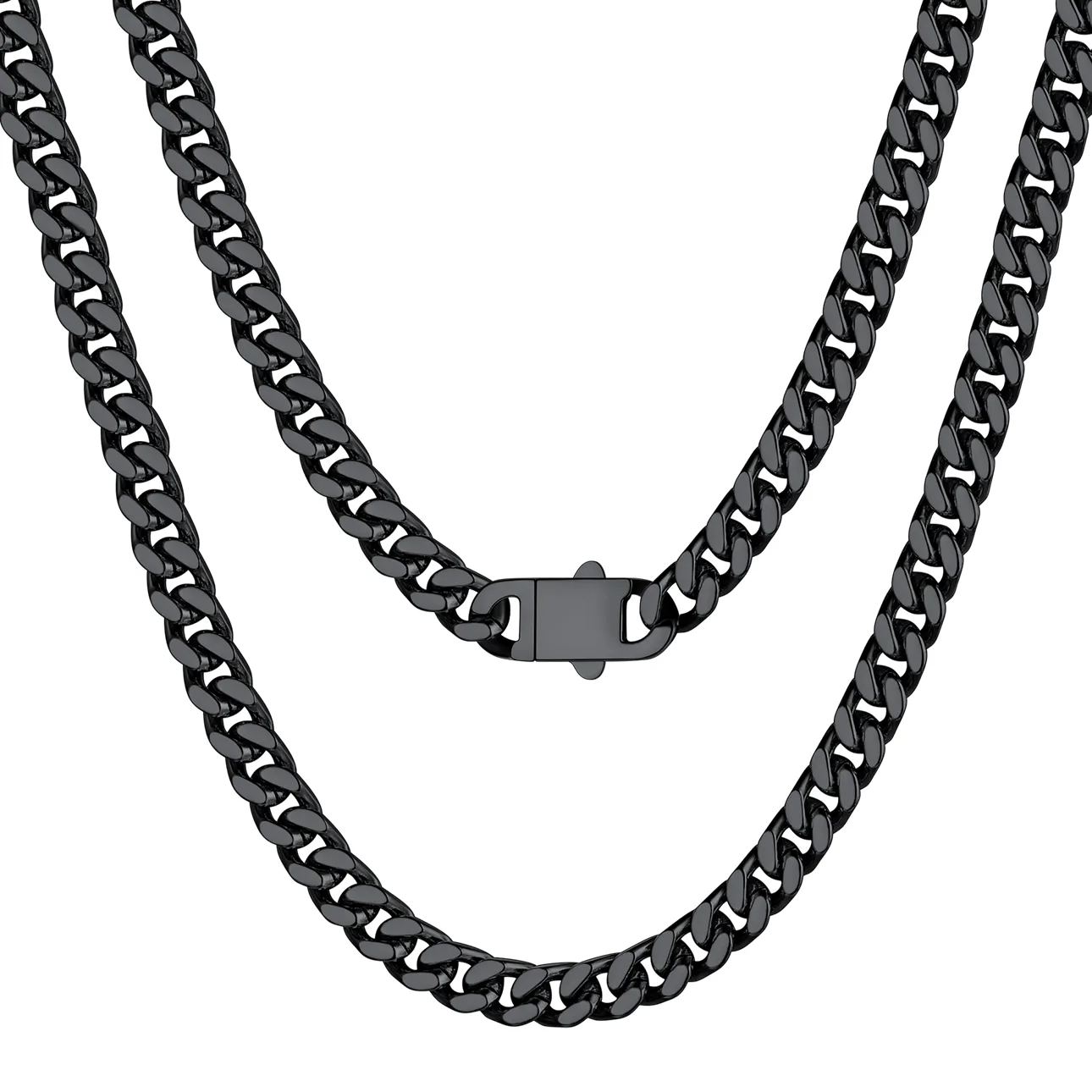 5mm-9mm Stainless Steel Cuban Link Chain for Men